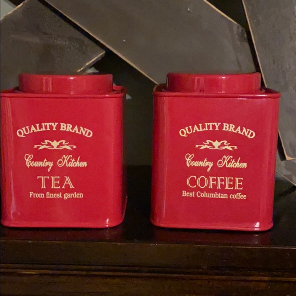 Decorative canisters (2)